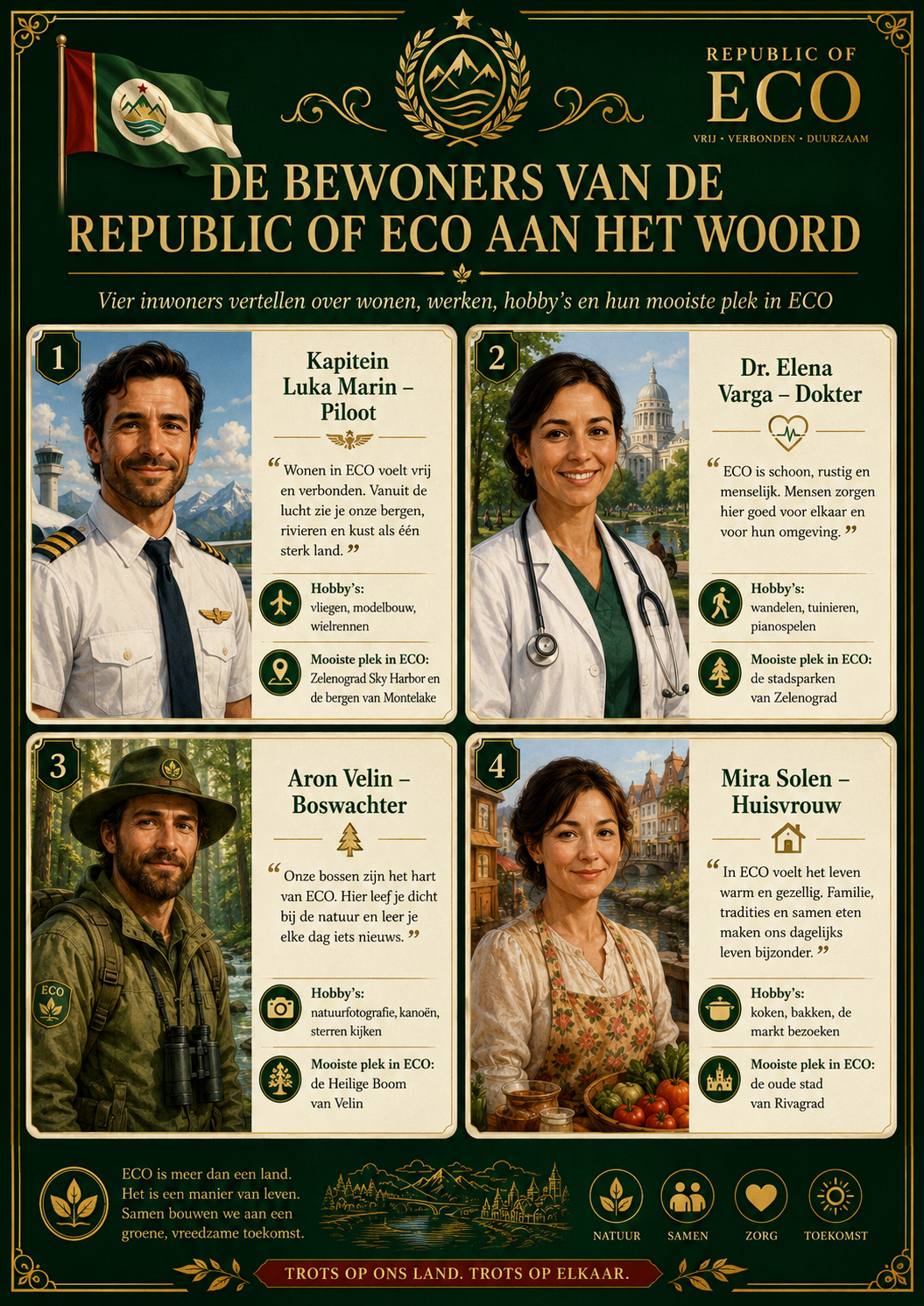 De bewoners van de Republic of ECO aan het woord